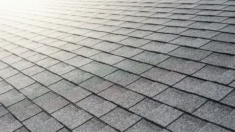 3-tab shingle roof close-up