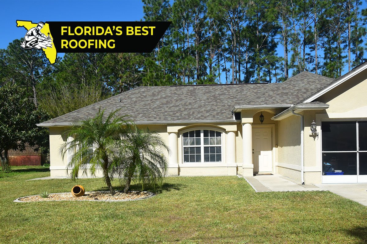 Shingle Re-Roof by Florida's Best Roofing — Single-story home · First Coast, FL