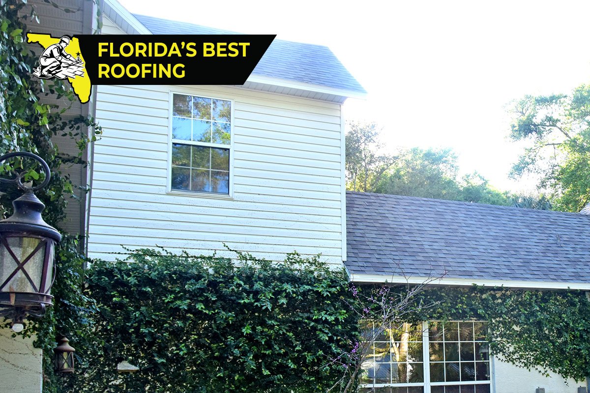 Two-Story Shingle Re-Roof by Florida's Best Roofing — Architectural shingle · St. Augustine area