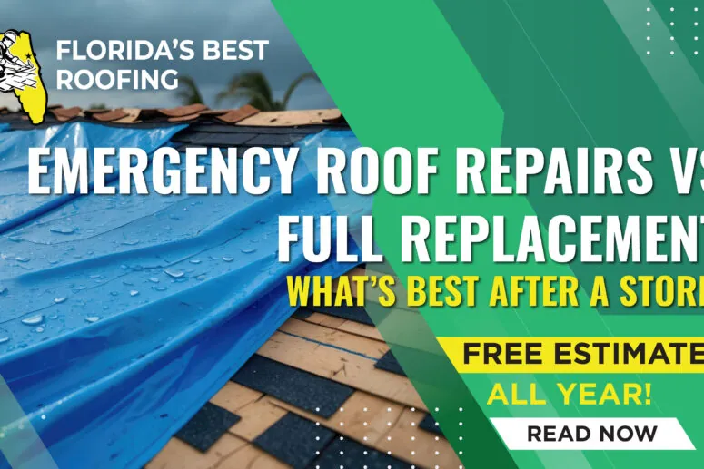 Emergency Roof Repairs vs. Full Replacement: What’s Best After a Storm